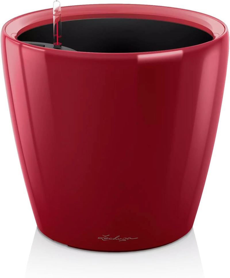 LECHUZA CLASSICO Premium LS 28 scarlet rot hochglanz 16047 28.5x28.5x26 cm Scarlet Rot Hochglanz Ein
