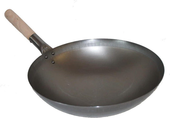 AAF Nommel ® Wok ca. 36 cm Durchmesser mit rundem Boden für Gas, Gastronomie, Wokpfanne