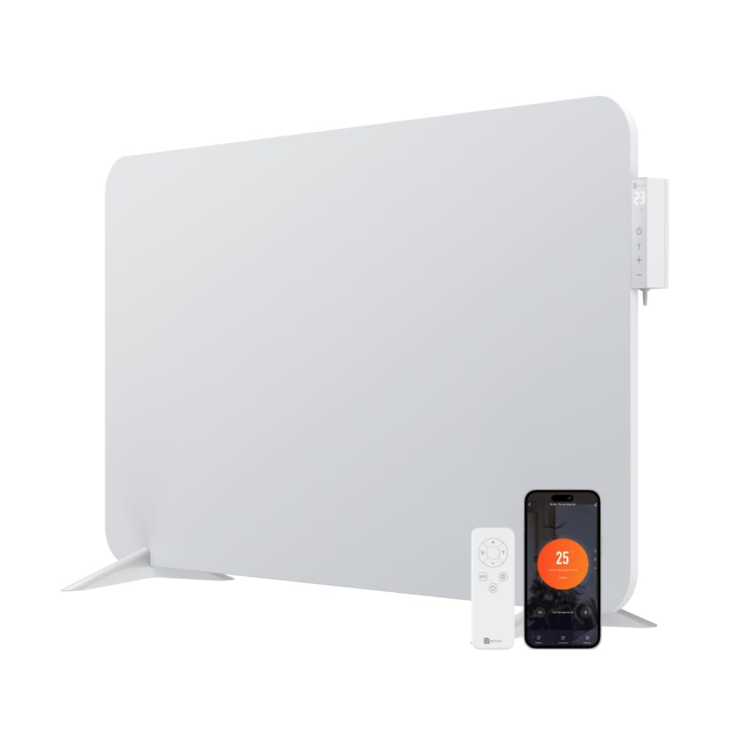 BR Bringer Metall Infrarotheizung 750 Watt mit Smart Thermostat und Fernbedienung, WIFI & App - als