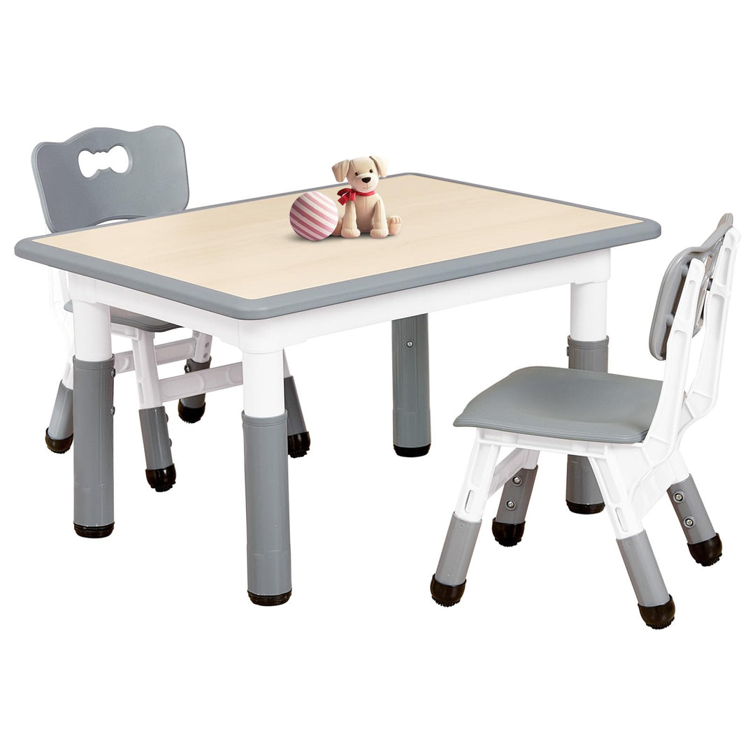 FUNLIO Kinderzimmertisch & -stuhlsets, höhenverstellbar für Kinder im Alter von 3-8 Jahren, leicht a