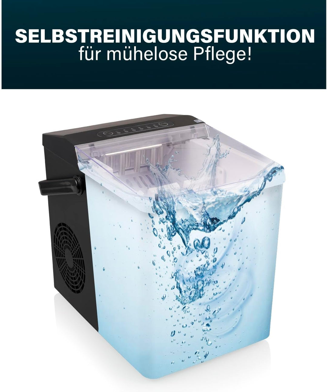 Princess Eiswürfelmaschine XXL - 1,75 L Wassertank 9 Eiswürfel in 6 Min. - Produziert bis zu 12 kg E