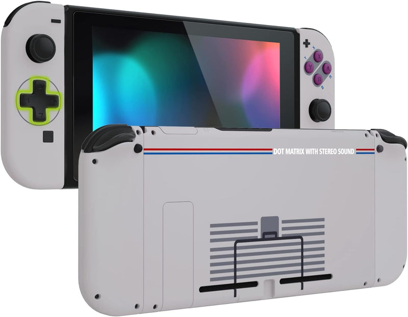 eXtremeRate Custom GBF Stil Gehäuse Hülle für nintendo Switch Joycon/Konsole, D-Pad Version Case Sch