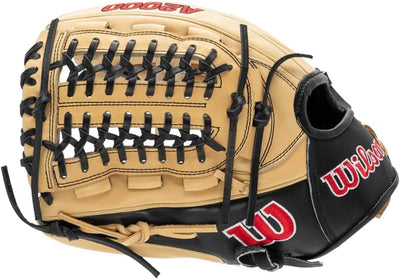 Wilson Herren 2022 A2000 D33 (P) Baseball-Handschuh 11.75" Blonde/Schwarz – Standardhandschuh, 11.75