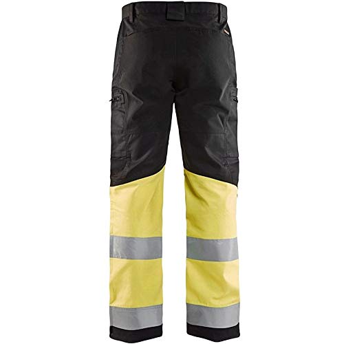 Blaklader 15511811 Hochsichtige Hose mit Stretch, Schwarz/Gelb, grootte C44 C44 Black / Yellow, C44
