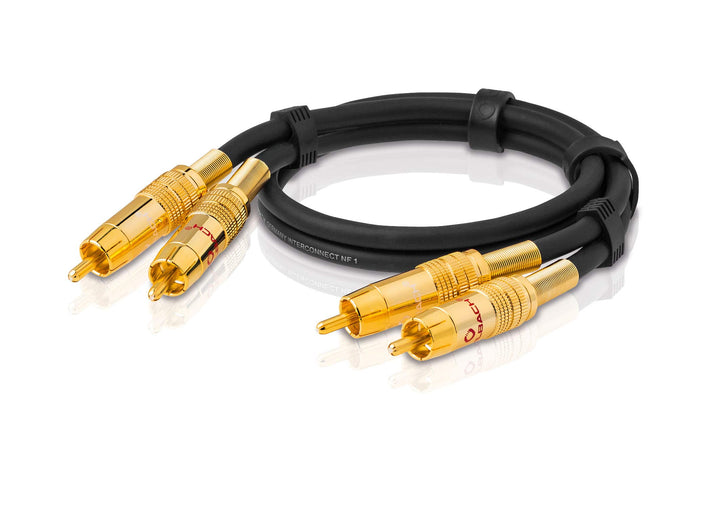 Oehlbach NF 1 Master 100 - Hervorragendes analoges Stereo Audio-Cinchkabel - 2X Cinch/2x Cinch, Voll