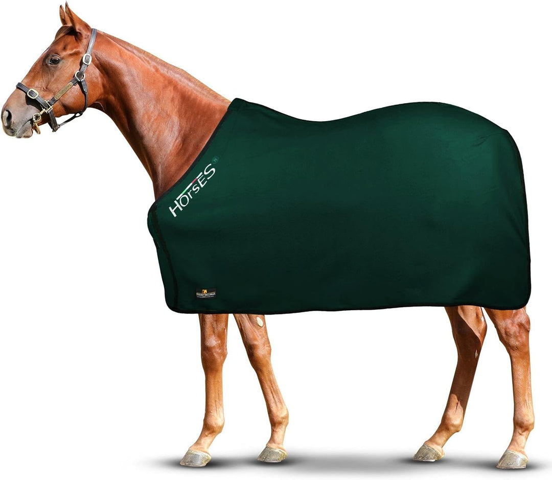 Horses, Fleece Pferdedecke, Basismodell, weich und bequem, ideal für Transport und Feierabend, Gröss