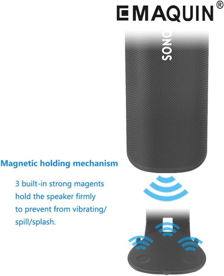 Wandhalterung Paar(2 Stück) für Sonos Roam/Sonos Roam SL Lautsprecher(Kompatibel mit Sonos Roam und