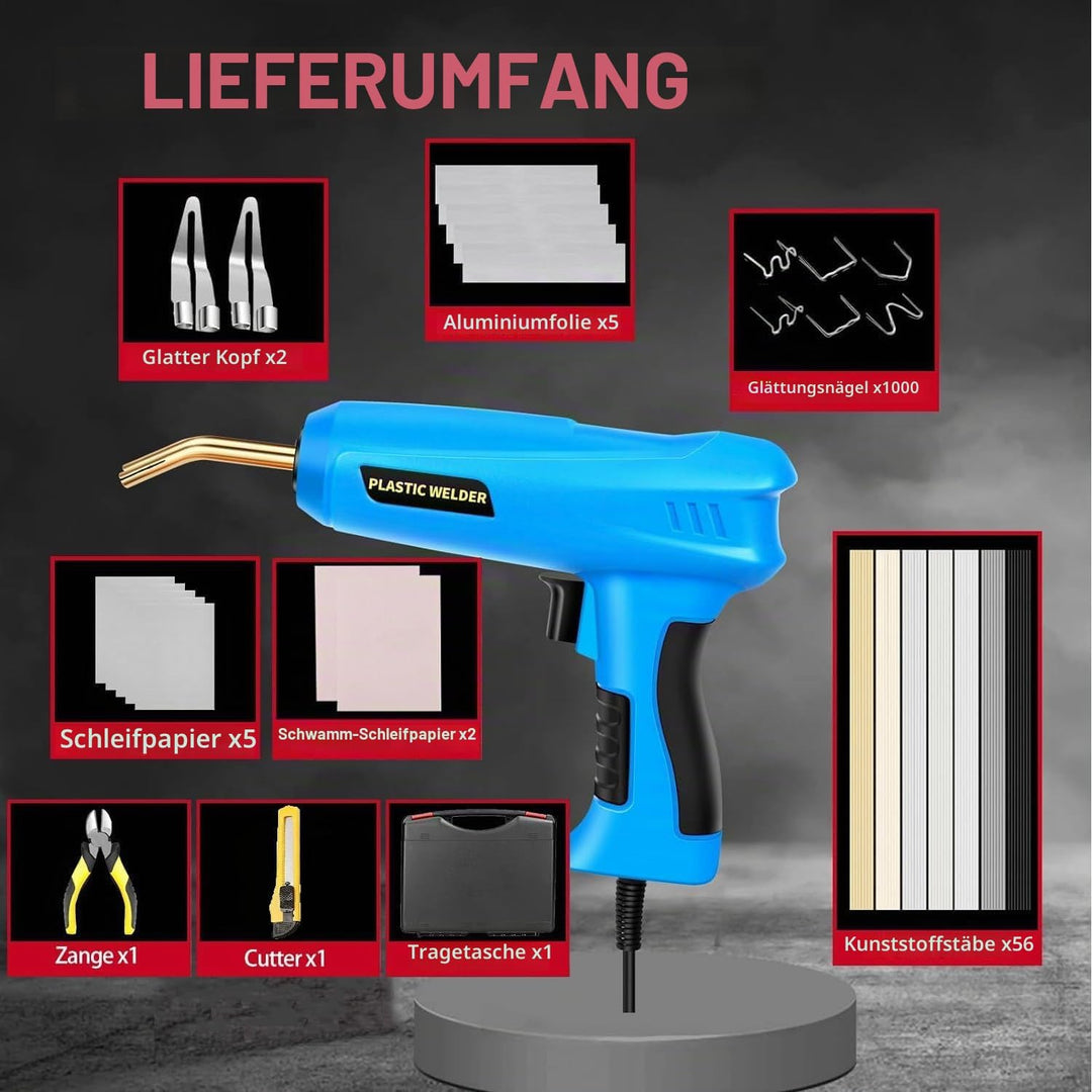 200W 2-in-1 Kunststoff Schweissen Maschine Auto Stossstange Reparatur Set mit 1000PCS Schweissnagel&amp;