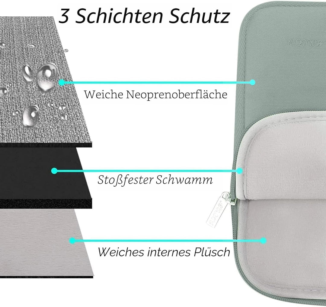 MOSISO Laptop Hülle Tasche 15 Zoll, 15 Zoll Laptophülle Kompatibel mit MacBook Air 15 Zoll M4 A3241