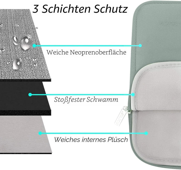 MOSISO Laptop Hülle Tasche 15 Zoll, 15 Zoll Laptophülle Kompatibel mit MacBook Air 15 Zoll M4 A3241