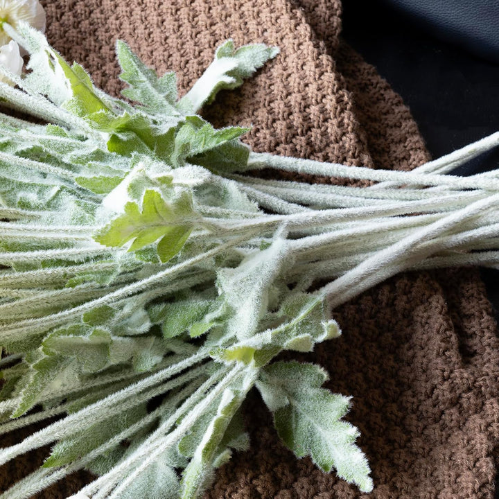 DUYONE Künstliche Mohnblumen-Seide, 6 Stiele, für Heimdekoration, Hochzeitsstrauss, Kunstblumen-Mitt
