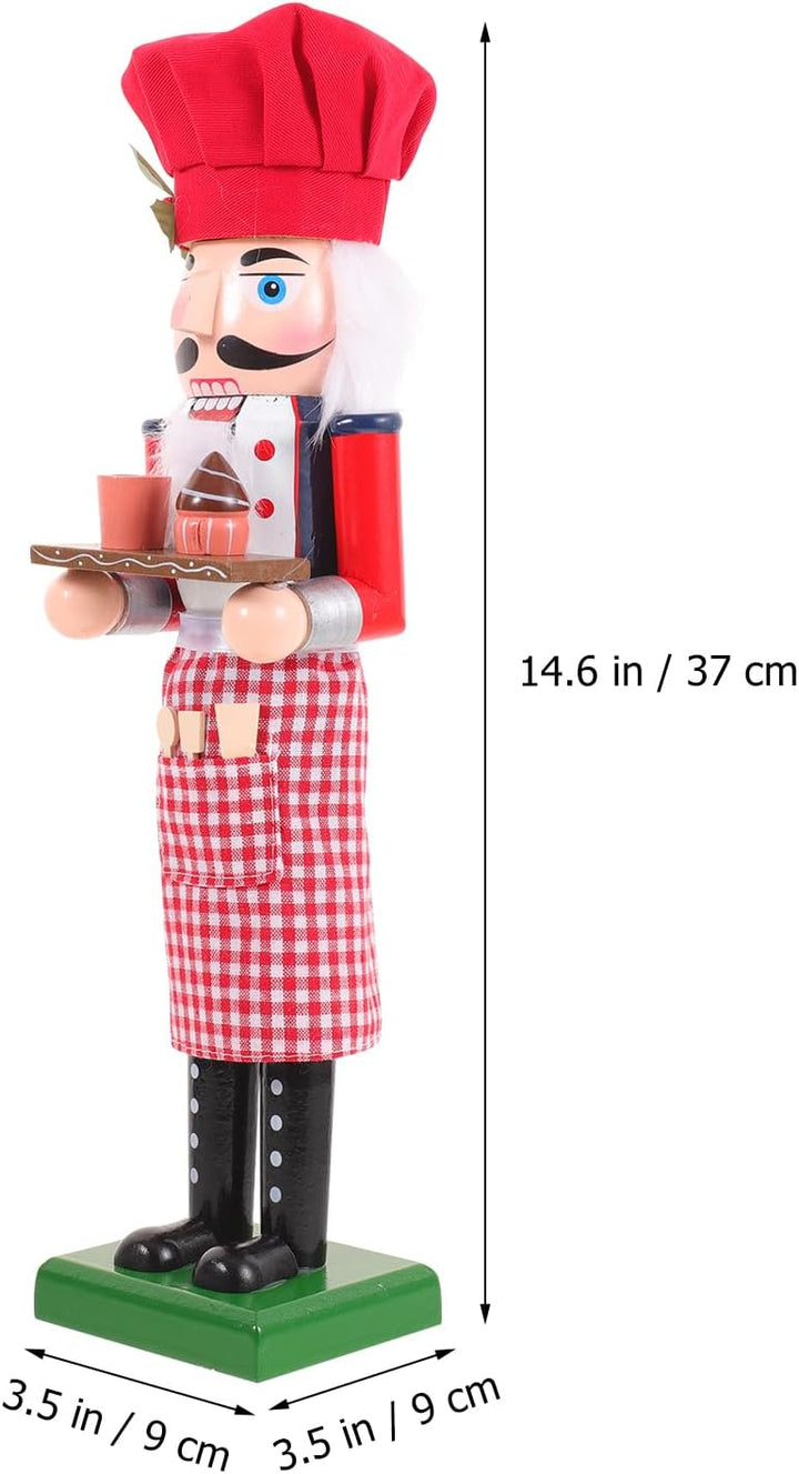MAGICLULU Bäckerpuppe Bäcker Koch Weihnachtspuppen Figuren Puppen Piratenpapagei Halloween-nussknack