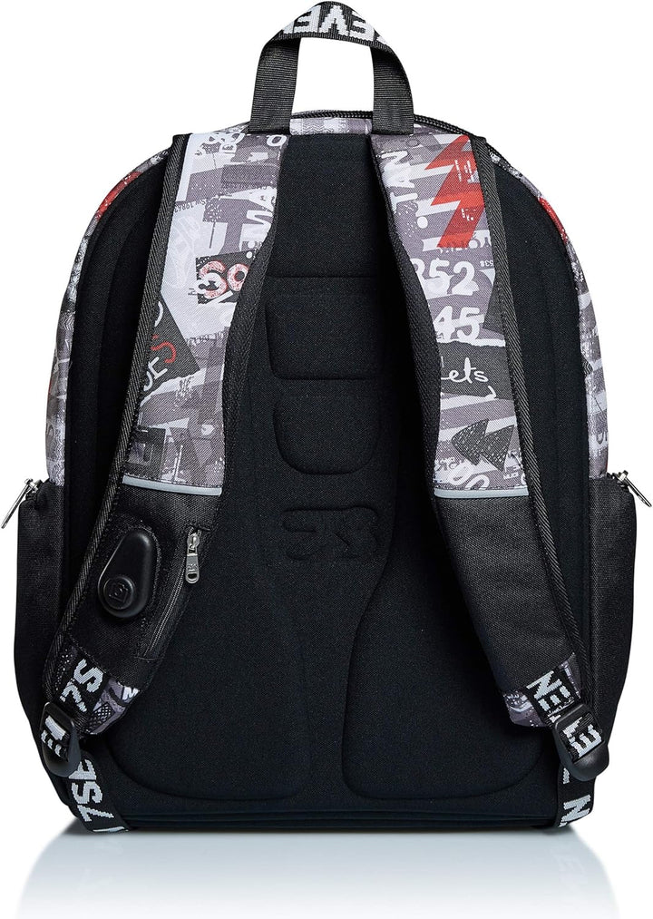 Seven Rucksack, Backpack für Schule, Uni & Freizeit, Geräumige Schultasche für Teenager, Mädchen, Ju