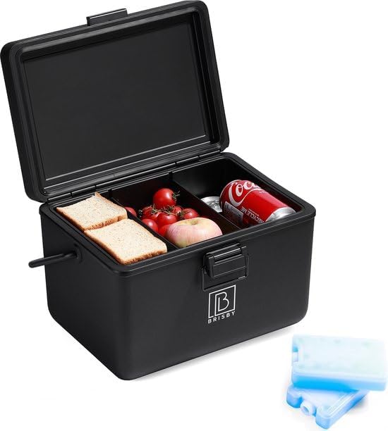 Brisby Kühlbox 12 Liter - Kühlbox ohne Strom, 40 Stunden kühl, Inklusive 2 grosse Kühlelemente 200ML
