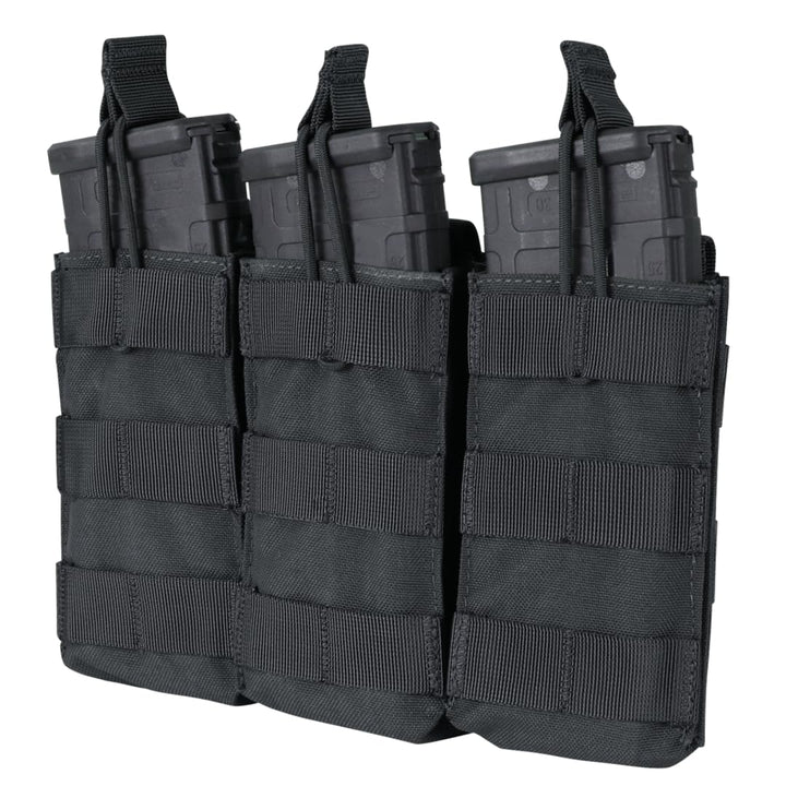 CONDOR MA27-002 Triple M4/M16 Open Top Mag Pouch Black