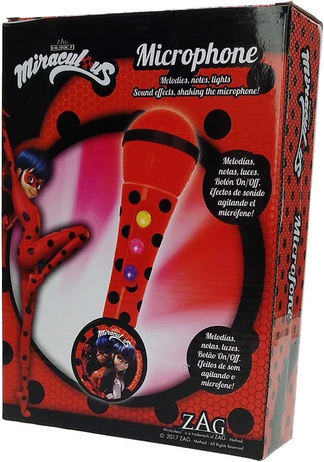 Reig 2681 Miraculous: Tales of Ladybug & Cat Noir Mikrofon, rot