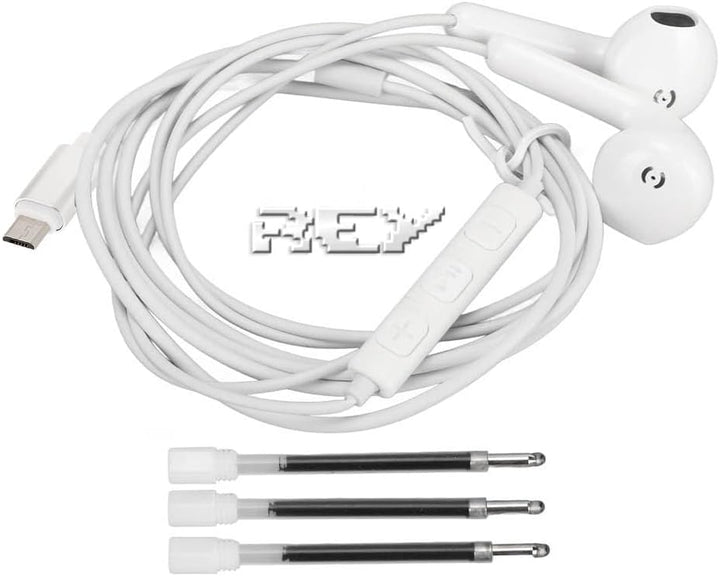 REY Versteckter Audio-Spionage-Stift-Rekorder, bis zu 32 GB, einschliesslich Micro-USB-Kabel, Handbu