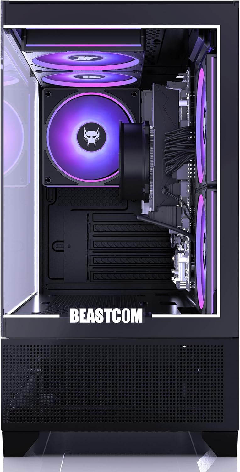 BEASTCOM Q3 Essential Gaming, 12 Threads Gaming PC, AMD Ryzen 5 6X 4,20GHz, 4K Vega Radeon Grafik, 1