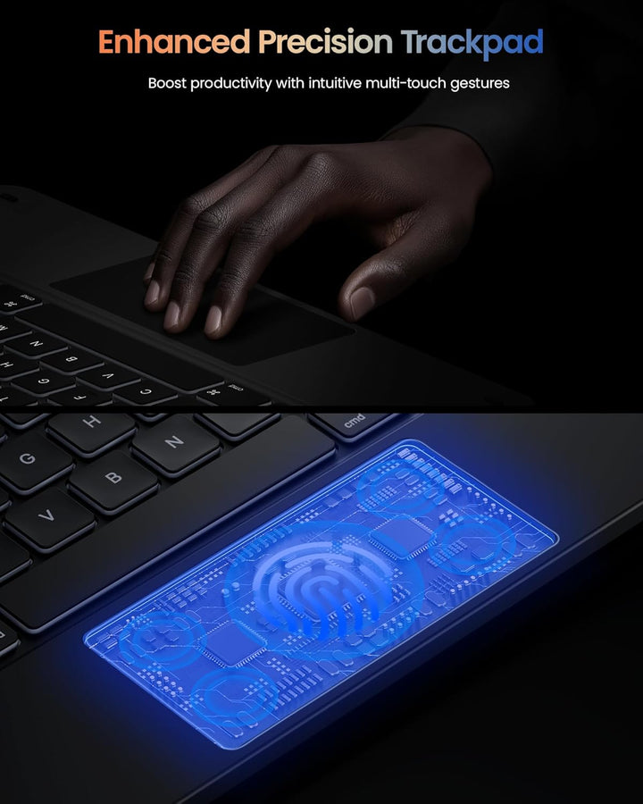typecase Edge für Apple iPad Pro 13 Hülle mit Tastatur(M4/M5) (2024/2025), für iPad 13 Pro Hülle mit