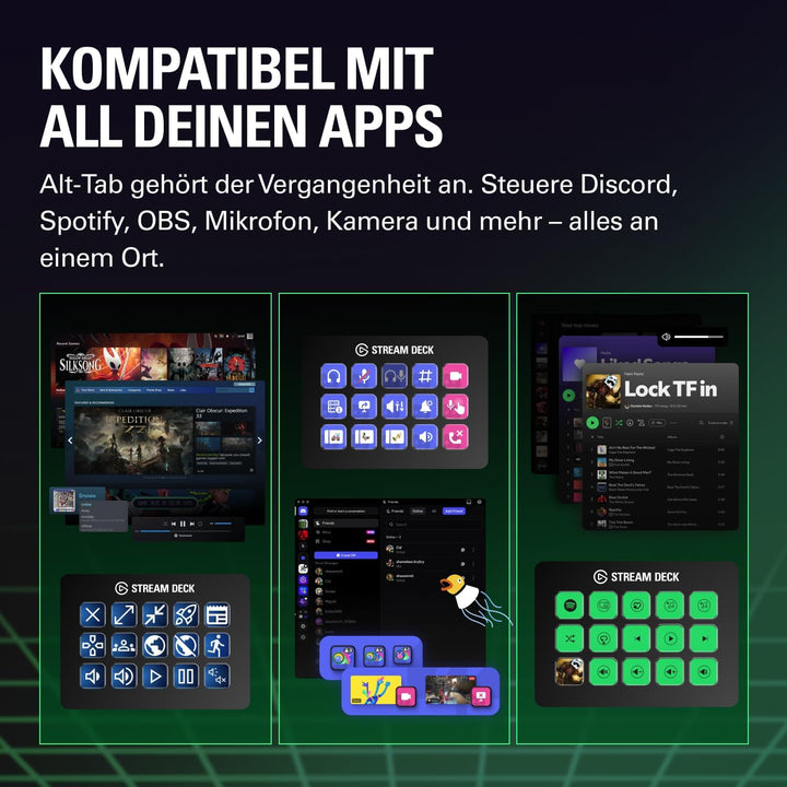 Elgato Stream Deck MK.2 – Studio-Controller, 15 Makrotasten, auslösen von Aktion in Apps und Softwar