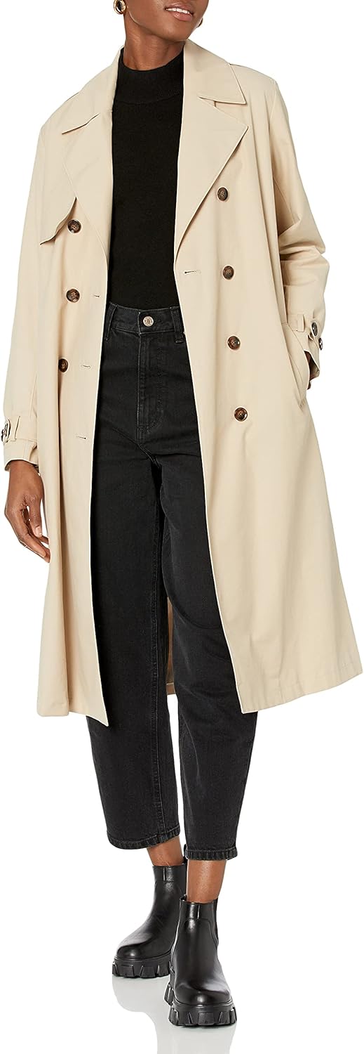 The Drop Noa Trenchcoat für Damen S Hummus, S Hummus