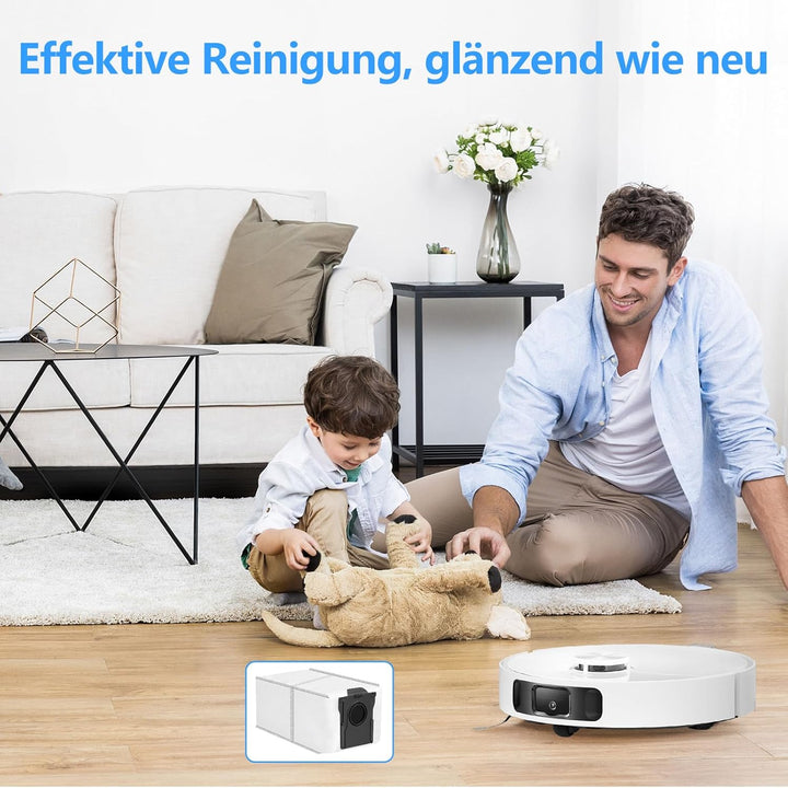 12 Stück Kohlestaubbeutel für Dreame L10s Ultra Gen 2, L10s Pro Ultra Heat, Aqua10 Ultra, X30/X40/X5
