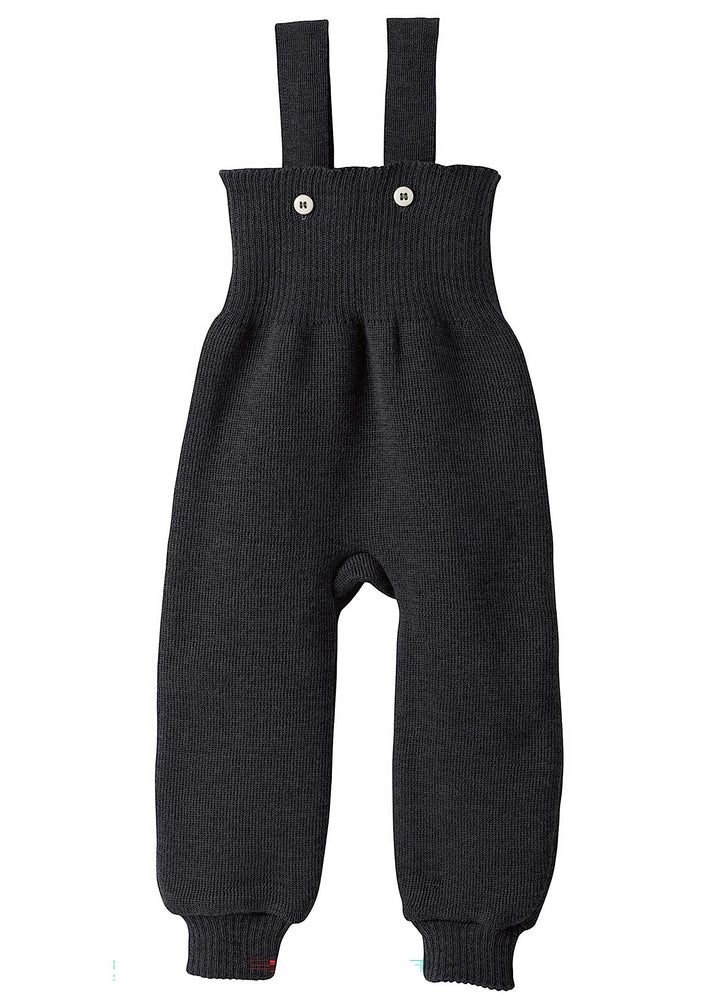 Disana STRICK-TRÄGERHOSE, 100% Bio-Merinowolle GOTS, IVN Best | mit hohem Bund | Newborn Baby Kleink