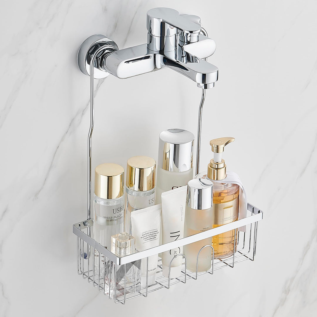 Duschablage Ohne Bohren, Duschablage Zum Hängen Shampoo Halterung für Dusche SS304 Edelstahl, Duschk