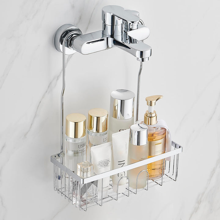 Duschablage Ohne Bohren, Duschablage Zum Hängen Shampoo Halterung für Dusche SS304 Edelstahl, Duschk