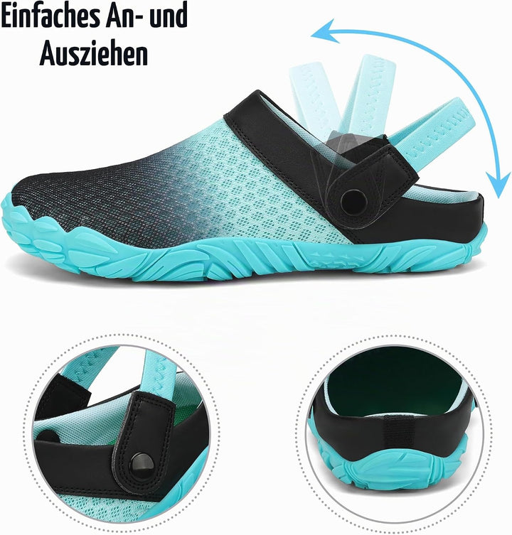 SAGUARO Sommer Clogs Herren Gartenschuhe Damen Hausschuhe Leicht Pantolette rutschfest Badelatschen
