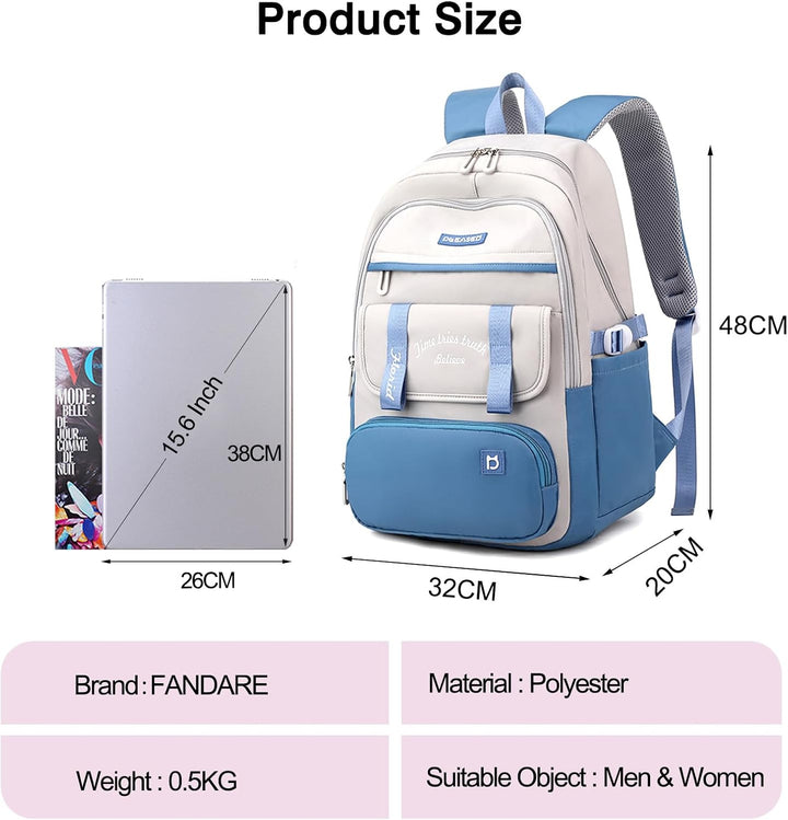FANDARE Schulranzen Mädchen Schulrucksack Schultasche Kinderrucksack Jungen Handgepäck Rucksack Schu