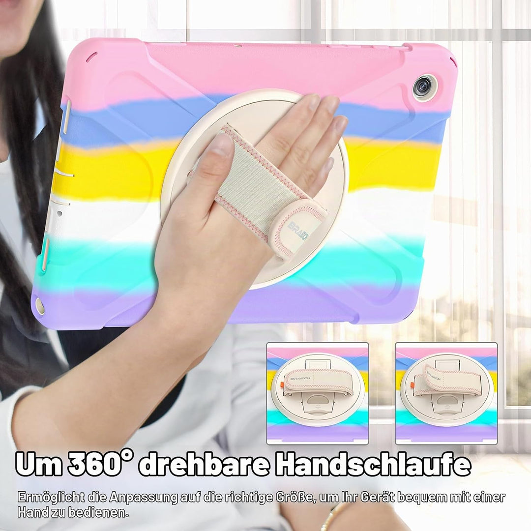 BRAECN für Galaxy Tab A9+ Hülle - Samsung Tablet A9 Plus 11" 2023 Bunt | Stossfeste Schutzhülle, 360