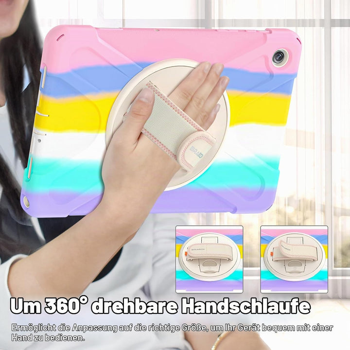 BRAECN für Galaxy Tab A9+ Hülle - Samsung Tablet A9 Plus 11" 2023 Bunt | Stossfeste Schutzhülle, 360