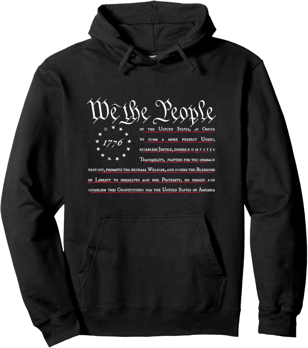 We The People, Betsy Ross Flagge, Preamble of the Constitution Pullover Hoodie