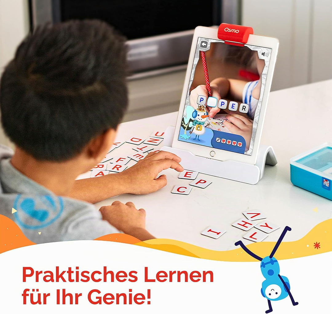Osmo Geniale Wörter – Alter 6–10 Jahre – Interaktive Buchstabenerkennung, Telefonie, Sichtwörter & R