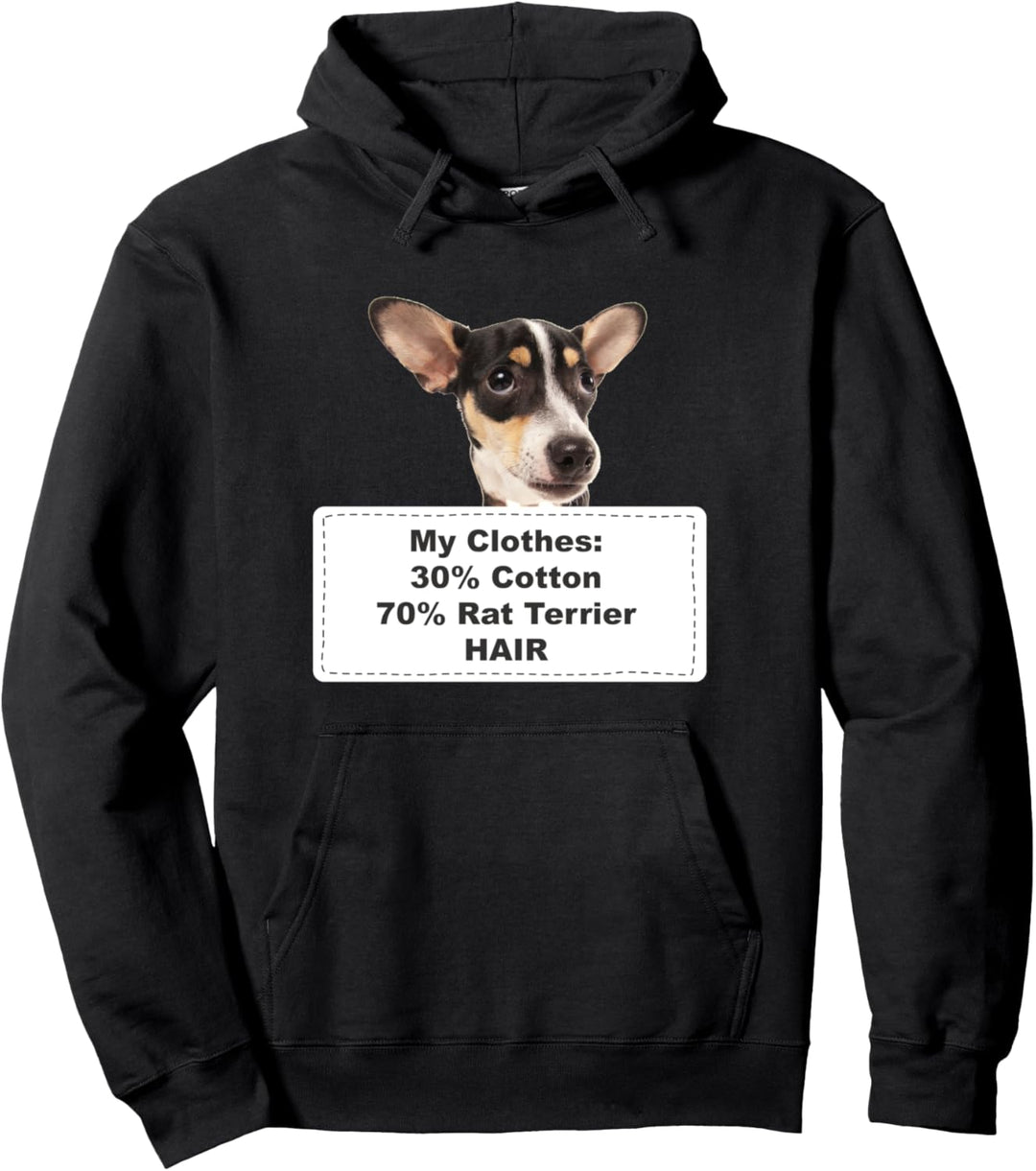 Funny Shedding Dog Rat Terrier Pullover Hoodie