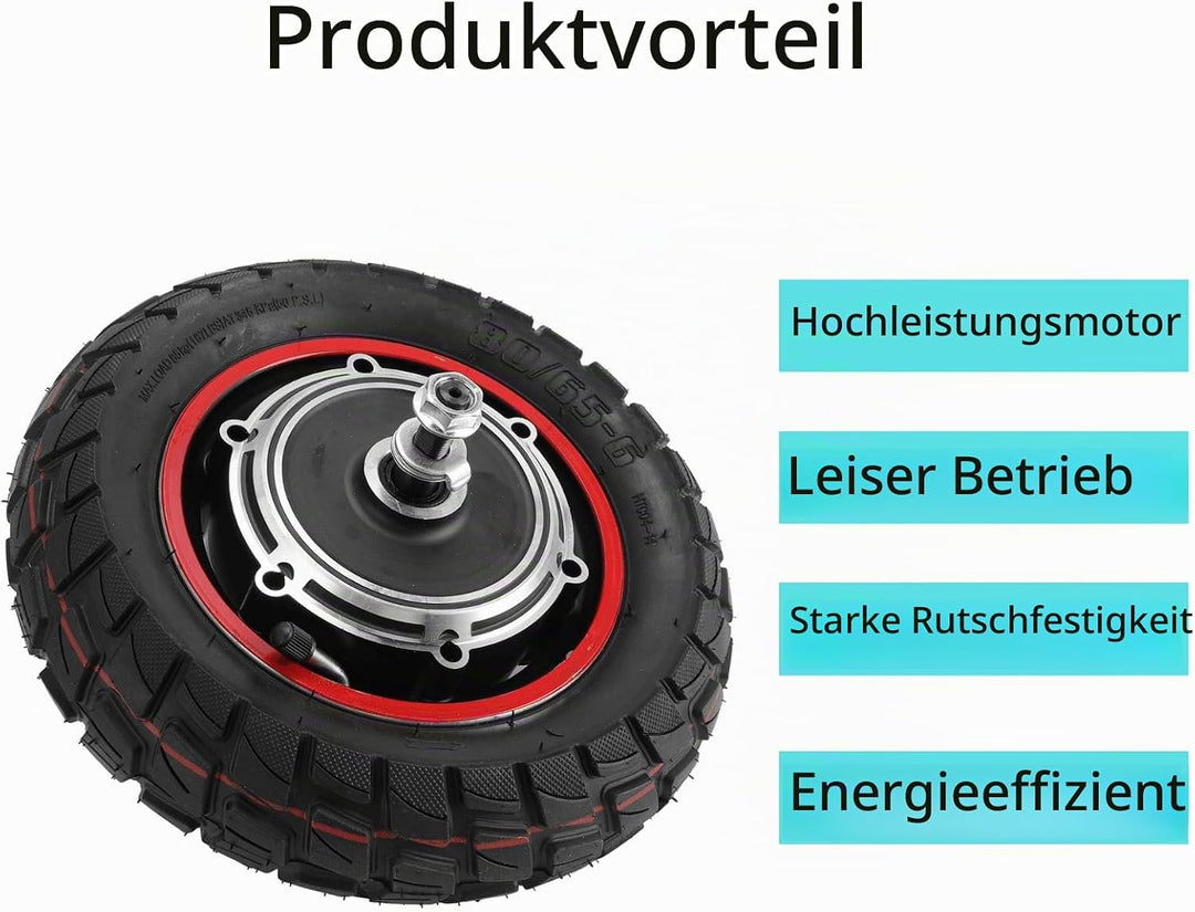 Elektroroller Nabenmotor Hinterrad für KUGOO M4 M4pro, 48V 800W 10 Zoll E-Scooter Hinterrad Antriebs
