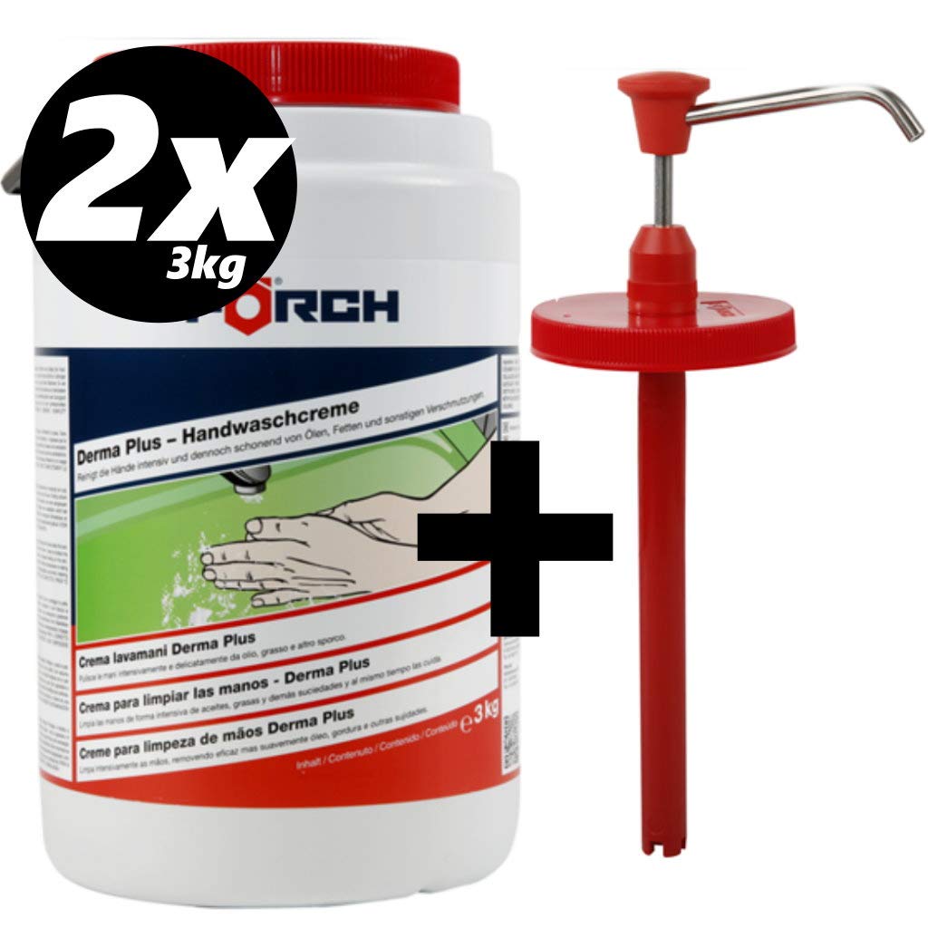 Förch HANDWASCHPASTE WASCHPASTE HANDREINIGER Derma Plus INKL. Spender 3000ml (1)