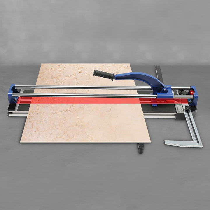 80cm Fliesenschneider, Infrarot Doppelschiene Handfliesenschneider | Wolfram-Schneidrad, Max.15mm Di