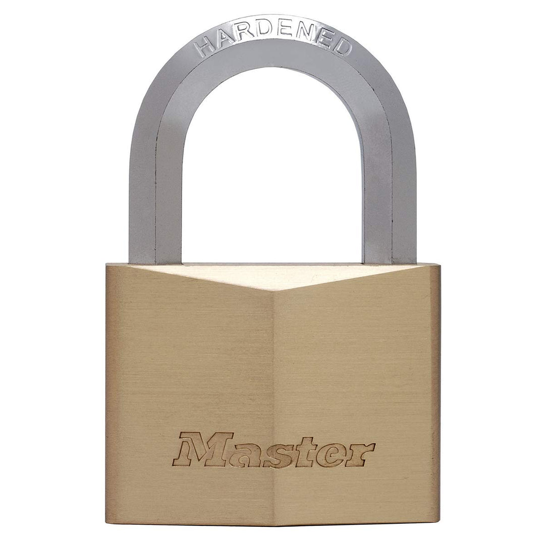 MASTER LOCK 1165EURD VORHÄNGESCHLOSS 60MM VOLLMESSING HEXAGONALER BÜGEL 9,1 x 6 x 2,6 cm, 9,1 x 6 x