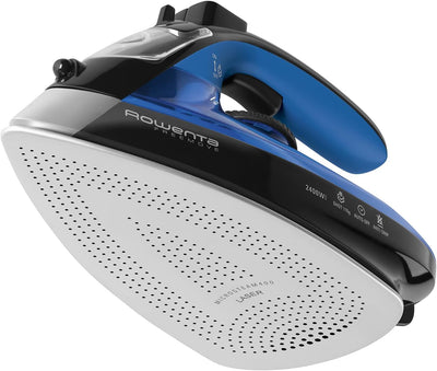 Rowenta Freemove DE5010 Dampfbügeleisen | Schwarzes & Blaues Modell | 2400W | Kabellose Technologie