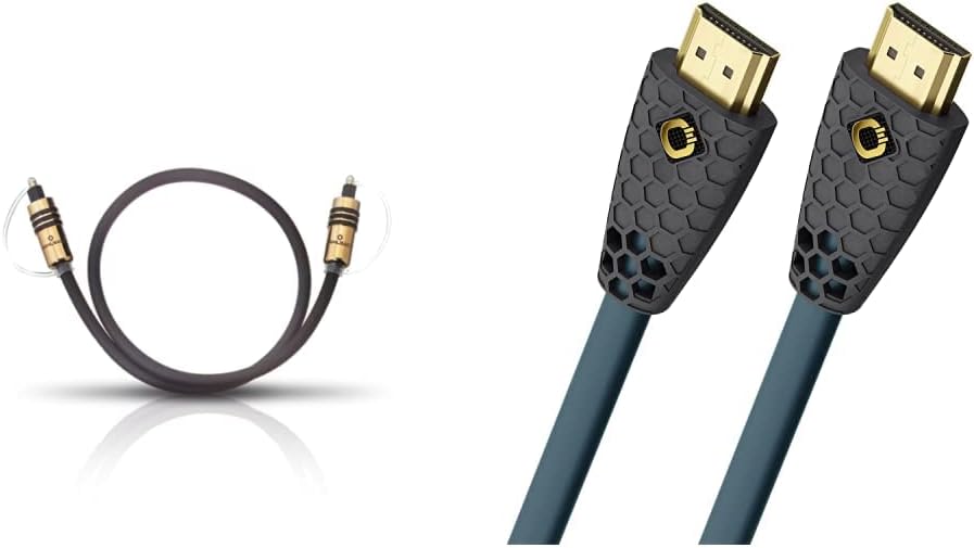 OEHLBACH Hyper Profi Opto 200 - Erstklassiges optisches Digitalkabel mit Toslink-Steckern - 2 m - sc
