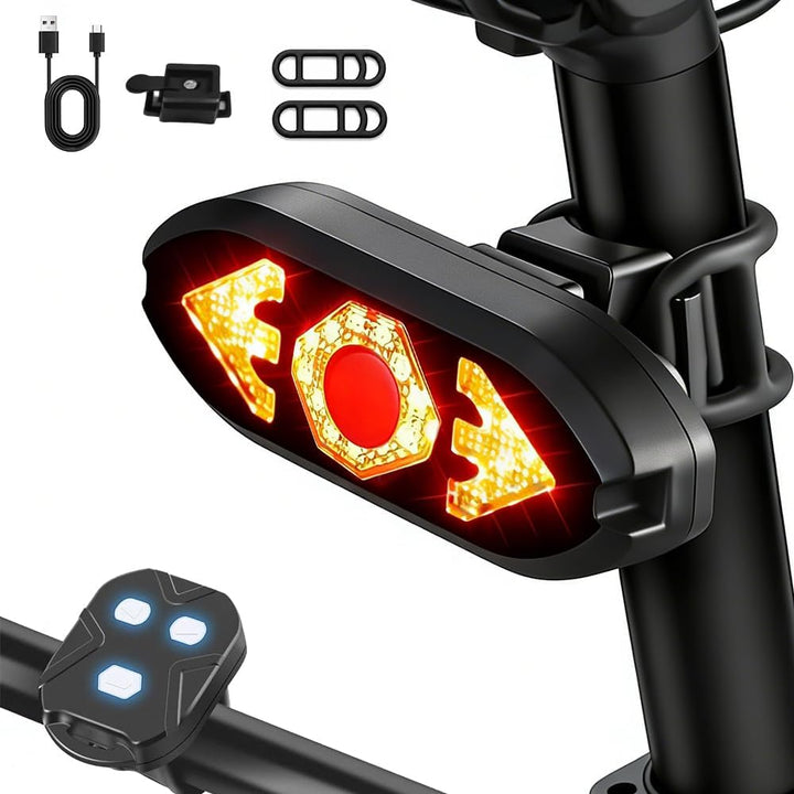 Blinker E Scooter, IPX4 USB Wiederaufladbar E Scooter Blinker mit Funkfernbedienung, Automatische Br