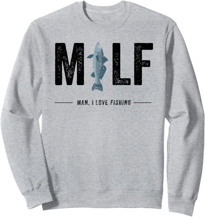 Lustiges Angeln MILF Man I Love Fishing Retro Vintage Angeln Sweatshirt