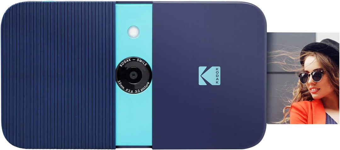 KODAK Smile Digital Sofortbildkamera mit 2x3 ZINK Drucker - HD-Qualität - 10MP, LCD Display, Micro S