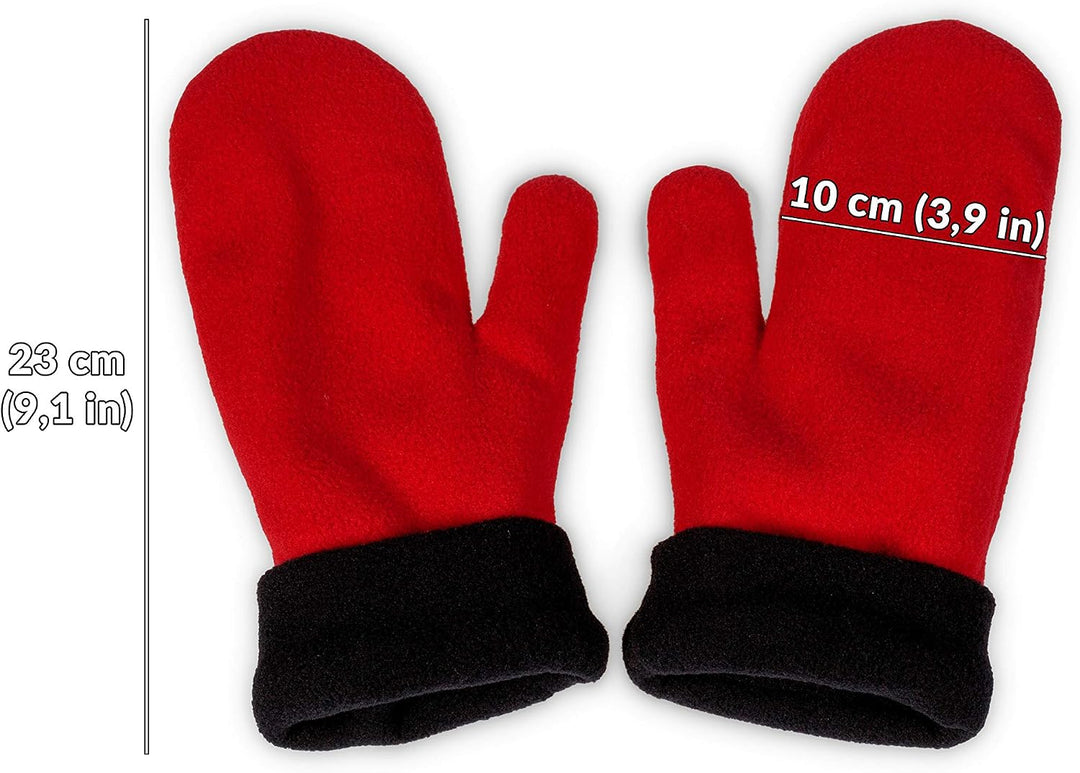 Froster Handschuhe für Verliebte - Rot Herz, Geschenk für Paare, Partnerhandschuhe, Doppelhandschuh,