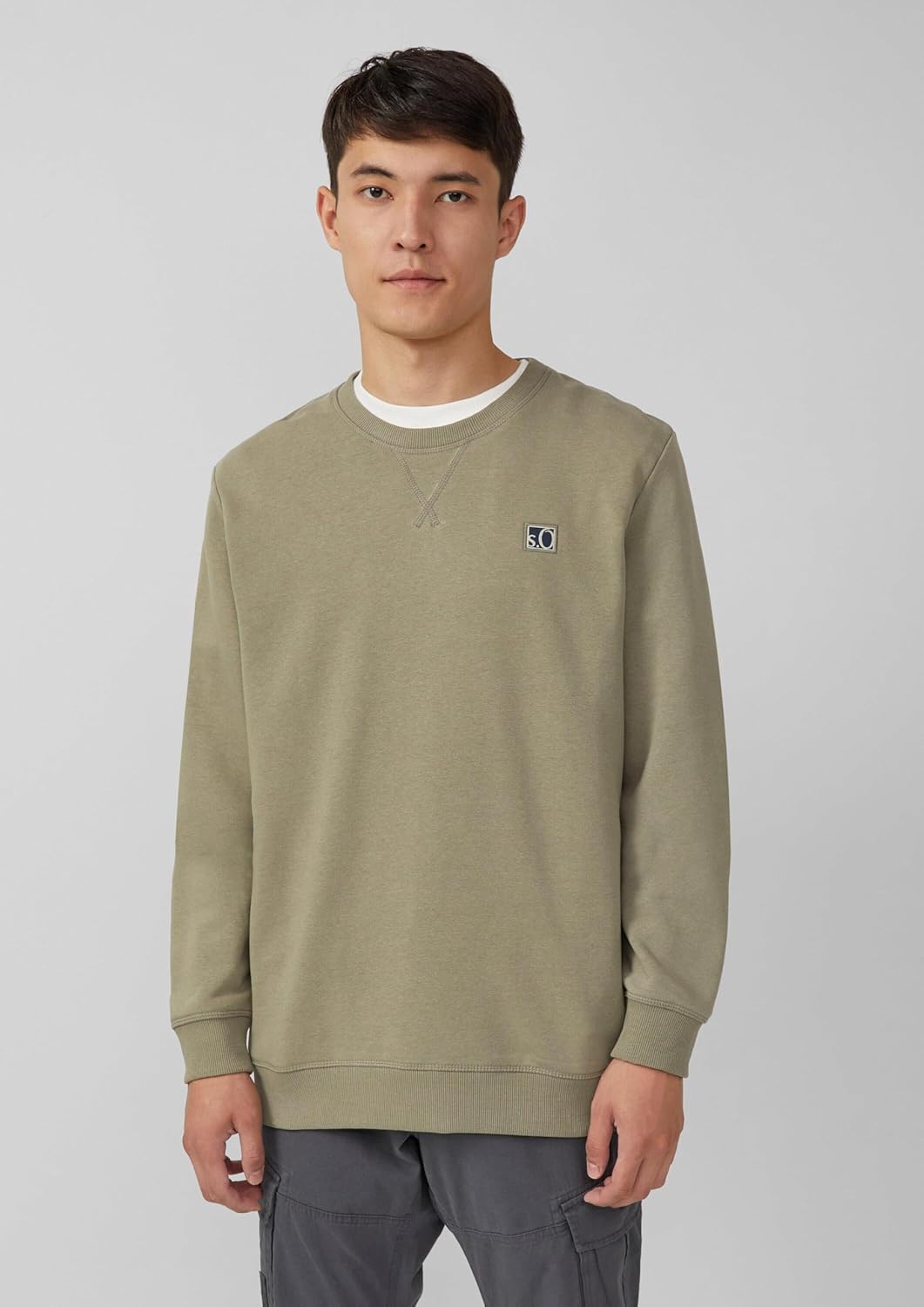 s.Oliver Sweatshirt aus Baumwollmix mit Crew Neck S 7853, S 7853