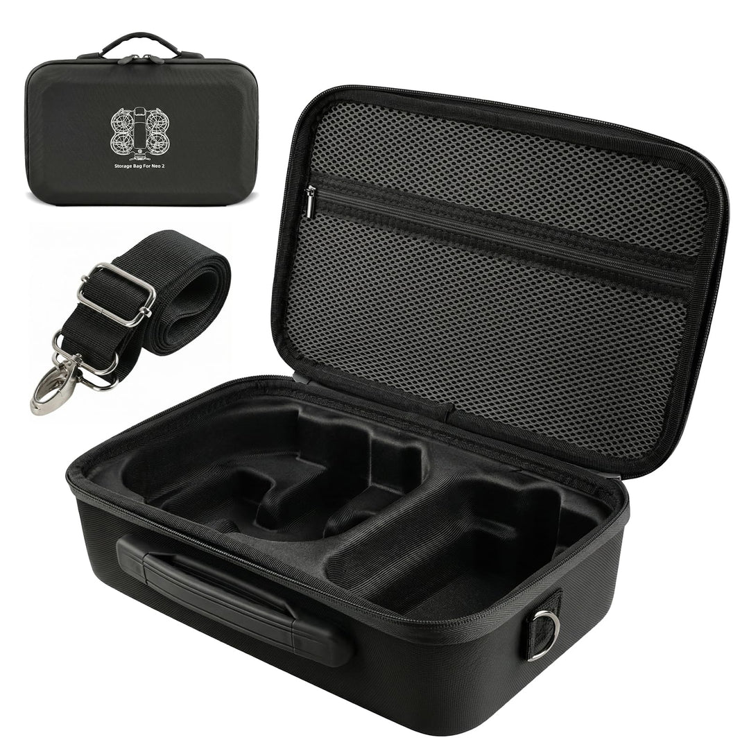 Tasche Kompatibel mit DJI Neo 2, PU Tragetasche Case mit Schultergurt, Leichte Schutztasche Aufbewah