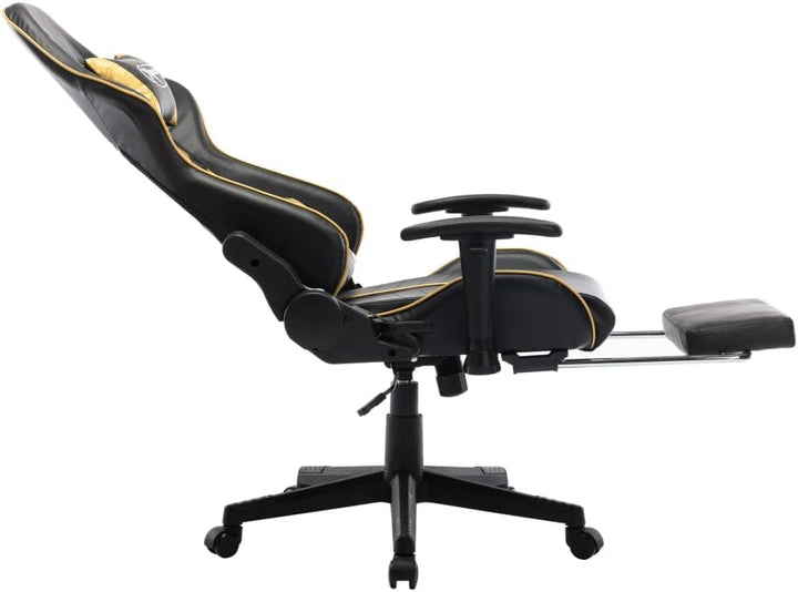vidaXL Gaming Stuhl mit Fussstütze Höhenverstellbar Chefsessel Bürostuhl Schreibtischstuhl Sportsitz