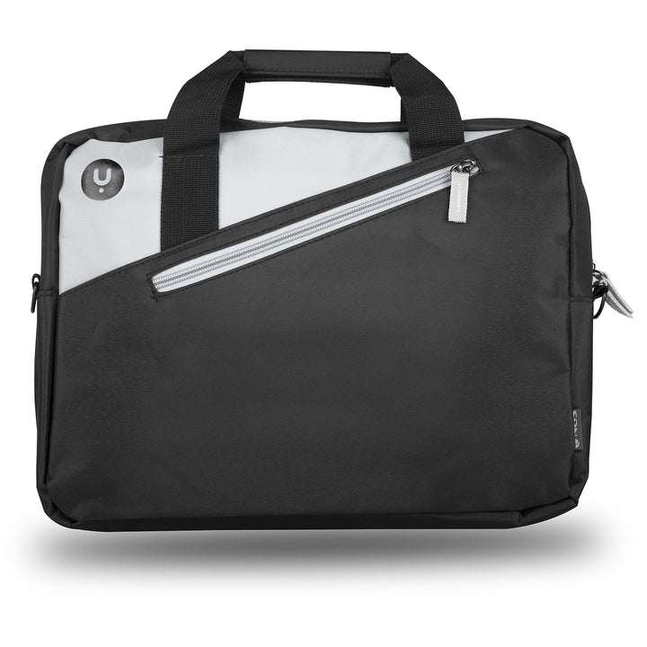NGS GINGER BLACK14 - Aktentasche für Laptops bis zu 14 Zoll, mit Innenfächern und Aussentasche, in s